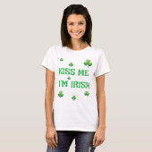 Kiss Me, ich bin irisch - St. Patrick's Day T-Shirt (Vorne ganz)