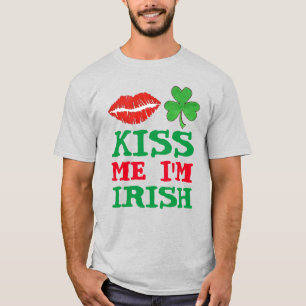 Kiss Me Ich bin irisches St. Patrick's Day Kleebla T-Shirt