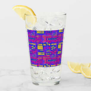 Kiss Me Ich bin Irish Bright Word Play Glas