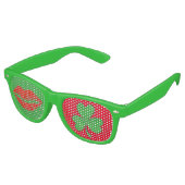 Kiss Me Ich bin Irish Lips Kleeblatt St. Paddy's S Sonnenbrille (Schrägansicht)