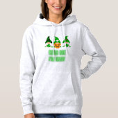 Kiss Me Ich bin Irish St. Patrick's Day Gnome Klee Hoodie (Vorderseite)