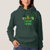 Kiss Me Ich bin Irish St. Patrick's Day Gnome Klee Hoodie (Vorderseite)