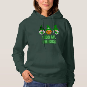 Kiss Me Ich bin Irish St. Patrick's Day Gnome Klee Hoodie