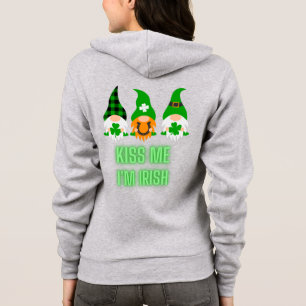 Kiss Me Ich bin Irish St. Patrick's Day Gnome Klee Hoodie