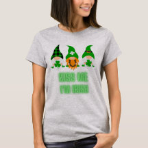Kiss Me Ich bin Irish St. Patrick's Day Gnome Klee