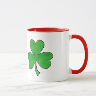 Kiss Me Ich bin Irish St. Patrick's Day Kleeblatt  Tasse