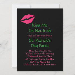 Kiss Me Ich bin keine irische Party Einladung - sc