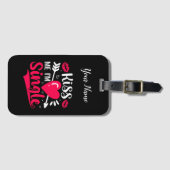 Kiss Me Ich bin Single Niedlich Valentine Gepäckanhänger (Vorderseite (Horizontal))