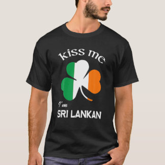 Kiss Me Ich bin Sri Lankisches Kleeblatt Sri Lanka T-Shirt