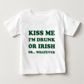 Kiss Me im Betrunkenen oder irisch Baby T-shirt (Vorderseite)