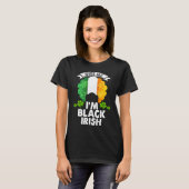 Kiss Me I'm Black Irish Black Women Shamrock St Pa T-Shirt (Vorne ganz)