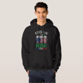 Kiss Me I'm Irish American Ireland Roots Family Us Hoodie (Vorne ganz)
