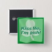 Kiss Me I'm Irish Button (Vorne & Hinten)