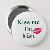 Kiss Me I'm Irish Button (Vorne & Hinten)