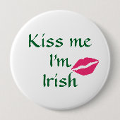 Kiss Me I'm Irish Button (Vorderseite)