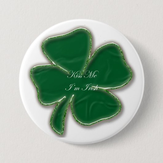 Kiss Me I'm Irish Button (Vorderseite)