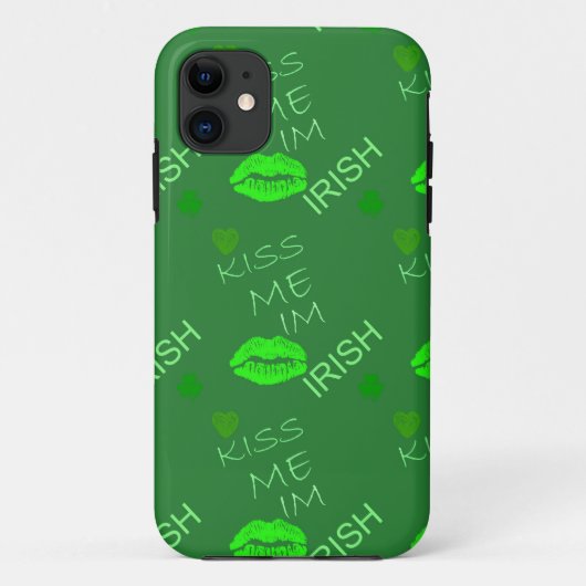 Kiss Me Im Irish Case-Mate iPhone Hülle (Rückseite)