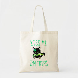 Kiss Me I'm Irish Cat Lover Tragetasche