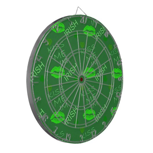 Kiss Me Im Irish Dartscheibe (Vorderseite Links)
