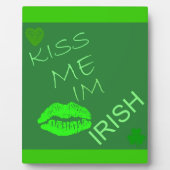 Kiss Me Im Irish Fotoplatte (Vorderseite)