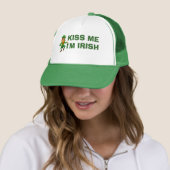 Kiss Me Im Irish Funny St Patricks Day Leprechaun Truckerkappe (Beispiel)