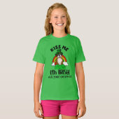 Kiss Me I'm Irish, Funny St. Patrick's Day Puppy T-Shirt (Vorne ganz)