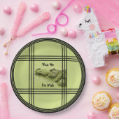 Kiss Me I'm Irish - Green Gator Nature Fotografy Pappteller (Party)