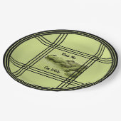 Kiss Me I'm Irish - Green Gator Nature Fotografy Pappteller (Schrägansicht)