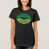 Kiss Me I'm Irish Green Lips St Patrick's Day Vint T-Shirt (Vorderseite)