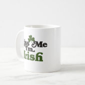 Kiss me Im Irish Kaffeetasse (Vorderseite Links)