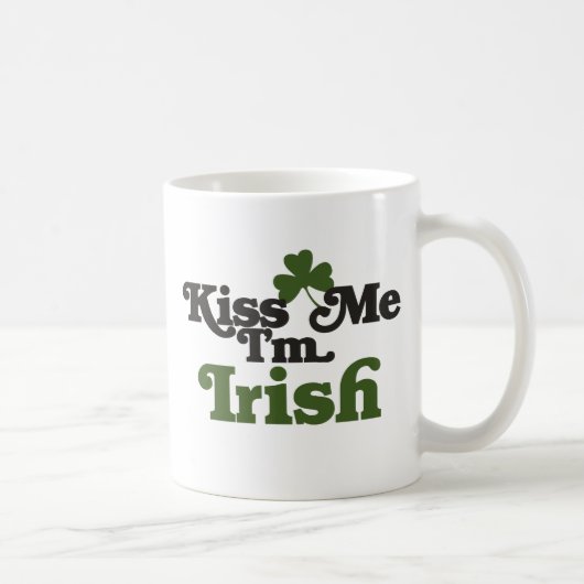 Kiss me Im Irish Kaffeetasse (Rechts)