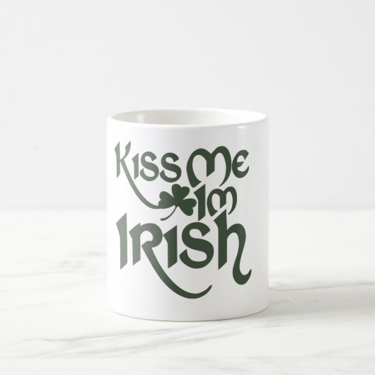 Kiss me Im Irish Kaffeetasse (Mittel)