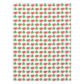 Kiss Me I'm Irish Lips Kleeblatt St. Patrick's Day Tischdecke (Vorderseite)
