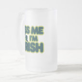 Kiss me Im Irish Mattglas Bierglas (Vorderseite Links)