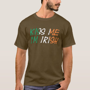 Kiss Me I'm Irish Mens Basic TShirt cn