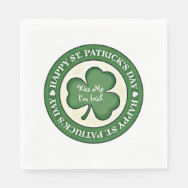 Kiss Me I'm Irish Paper Napkins Serviette