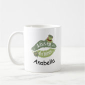 Kiss Me I'm Irish Retro-Brauch St. Patrick’s Kaffeetasse (Links)