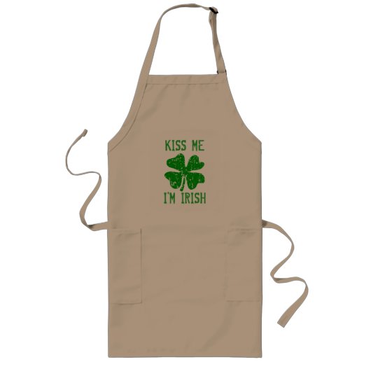 KISS ME IM IRISH St Patricks Day GRILLEN Schürze (Vorne)