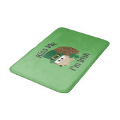 Kiss Me Im Irish St Patricks Day Igel Badematte (Schrägansicht)