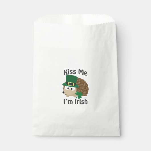 Kiss Me Im Irish St Patricks Day Igel Geschenktütchen (Vorderseite)