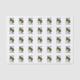 Kiss Me Im Irish St Patricks Day Igel Seidenpapier