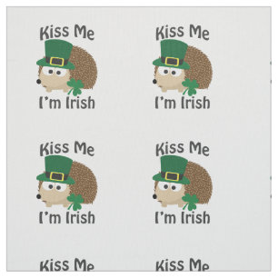 Kiss Me Im Irish St Patricks Day Igel Stoff