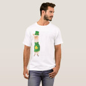 Kiss Me I'm Irish St Patrick's Day Llama T-Shirt (Vorne ganz)