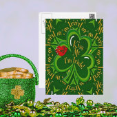 Kiss Me I'm Irish St Patrick's Day Postkarte