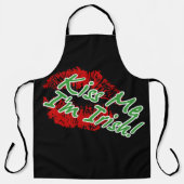 Kiss Me I'm Irish - St Patrick's Day Schürze (Vorderseite)