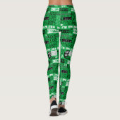Kiss Me I'm Irish Word Play Leggings (Rückseite)
