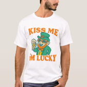 Kiss Me I'm Lucky T-Shirt (Vorderseite)