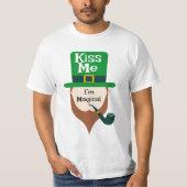 Kiss Me - I'm Magical St Patrick's Day T-Shirt (Vorderseite)
