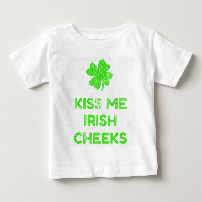 Kiss Me Irish Cheeks DS Baby T-shirt (Vorderseite)