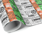 Kiss Me Irish Flag Geschenkpapier (Rolleneckpunkt)